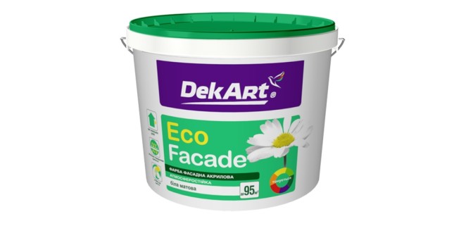 Краска фасадная DekART Eco Faсade 12,6 кг Краска фасадная DekART Eco Faсade 12,6 кг