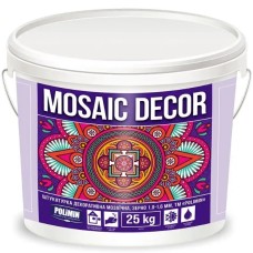 Штукатурка декоративна MOSAIC DECOR зерно 1,0-1,6 мм Полімін, 25 кг
