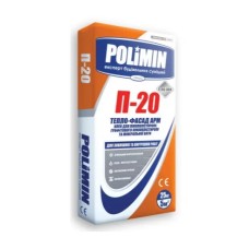 Клей армуючий для теплоізоляції Полімін П-20, 25 кг Клей армуючий для теплоізоляції Полімін П-20, 25 кг