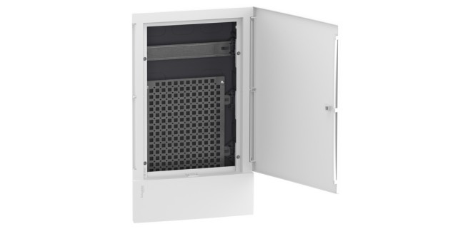 Щит Resi9 MP мультимедійний 3 ряди/36 модулів, врізний, білі двері