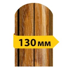 Євроштахетник металевий двусторонній printech 3D дуб, 0,43 мм