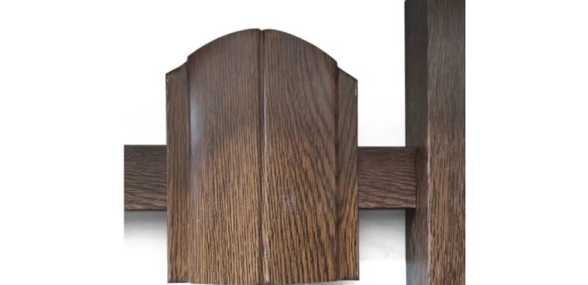 Декоративна планка для стовпів (під колір штахетника) 60×40 мм