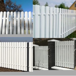 Металевий штахетник напівкруглий двосторонній з глянцевим покриттям Ral 9003 (білий), 0,45 мм