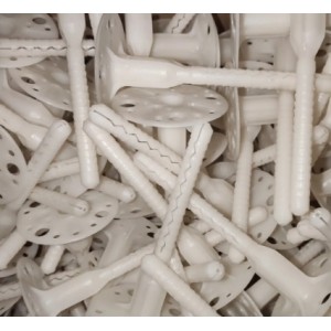 Дюбель для кріплення мінеральної вати з металевим стержнем та подовженою термоголовкою AMEX ATI/TZE 10х140 Дюбель для кріплення мінеральної вати з металевим стержнем та подовженою термоголовкою AMEX ATI/TZE 10х140