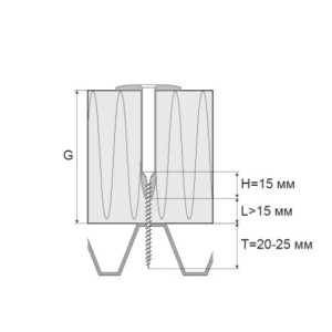 Покрівельний саморіз по бетону, RUSPERT AMEX WB 6.1x90